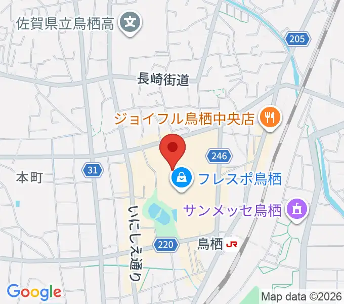 TSUTAYA 鳥栖店の地図