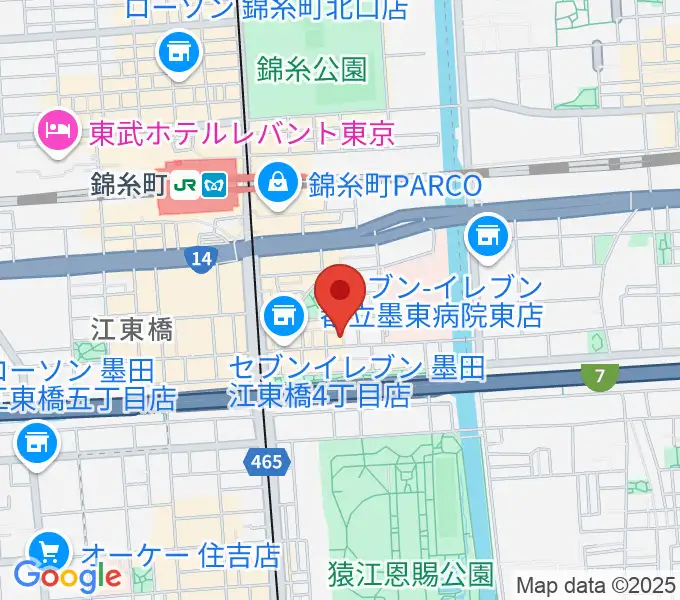 錦糸町パピーズの地図