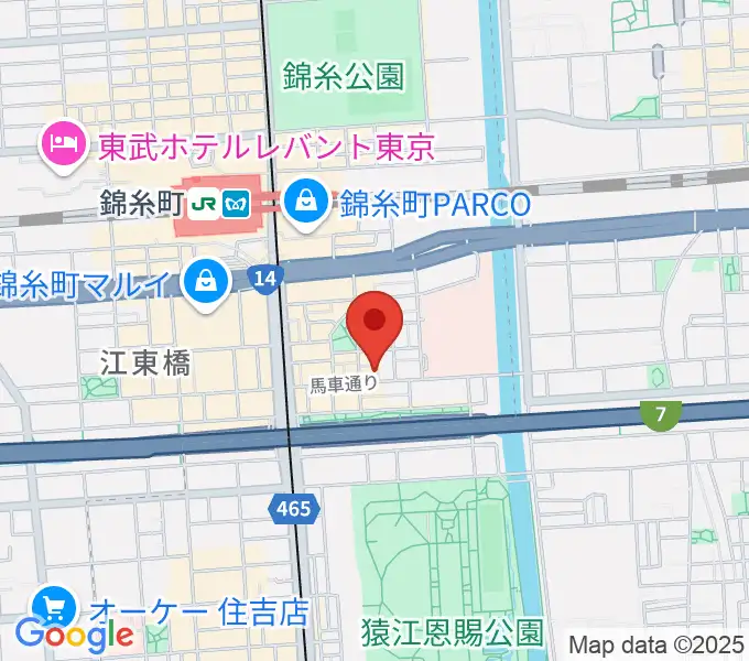 錦糸町パピーズの地図