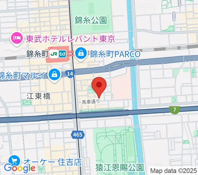 錦糸町パピーズの地図