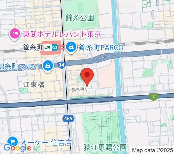 錦糸町パピーズの地図