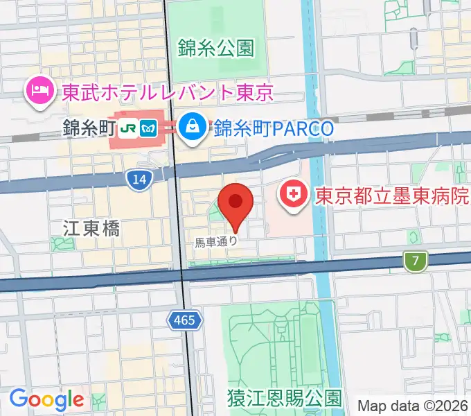 錦糸町パピーズの地図