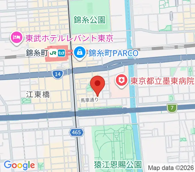 錦糸町パピーズの地図