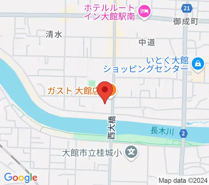 ゲオ大館店の地図