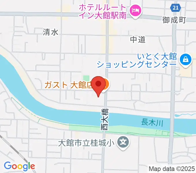 ゲオ大館店の地図