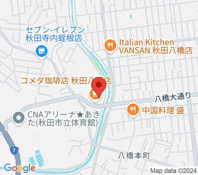 ゲオスーパーブックス八橋店の地図