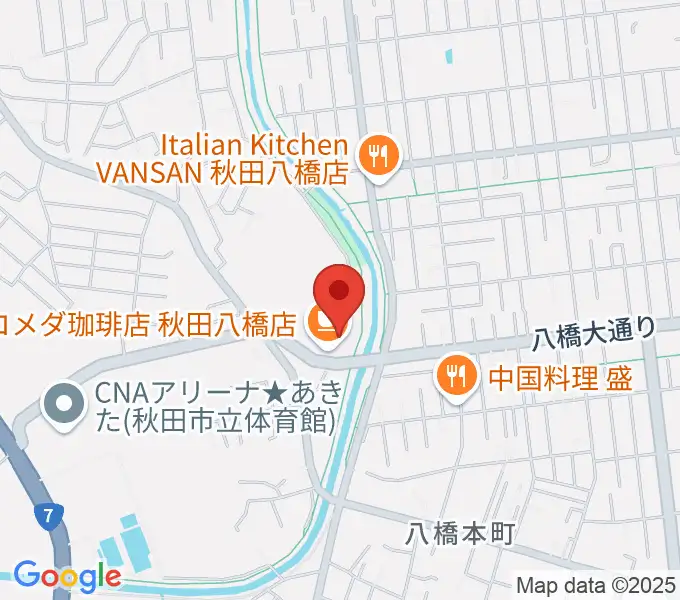 ゲオスーパーブックス八橋店の地図