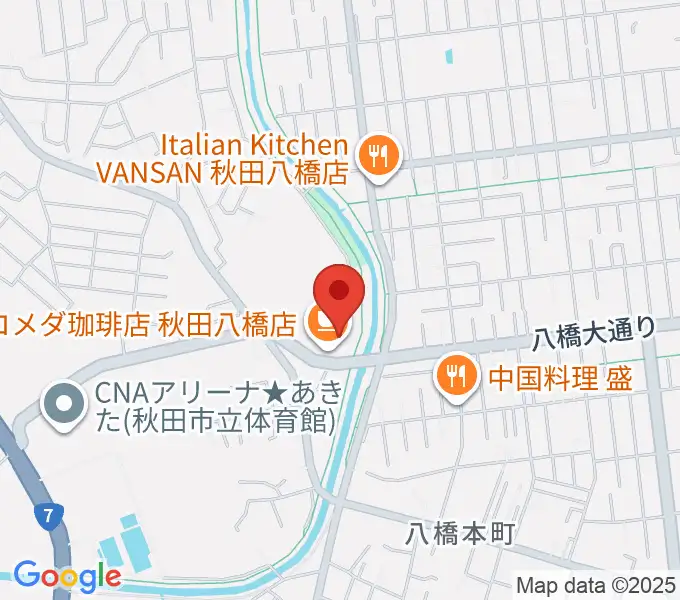 ゲオスーパーブックス八橋店の地図