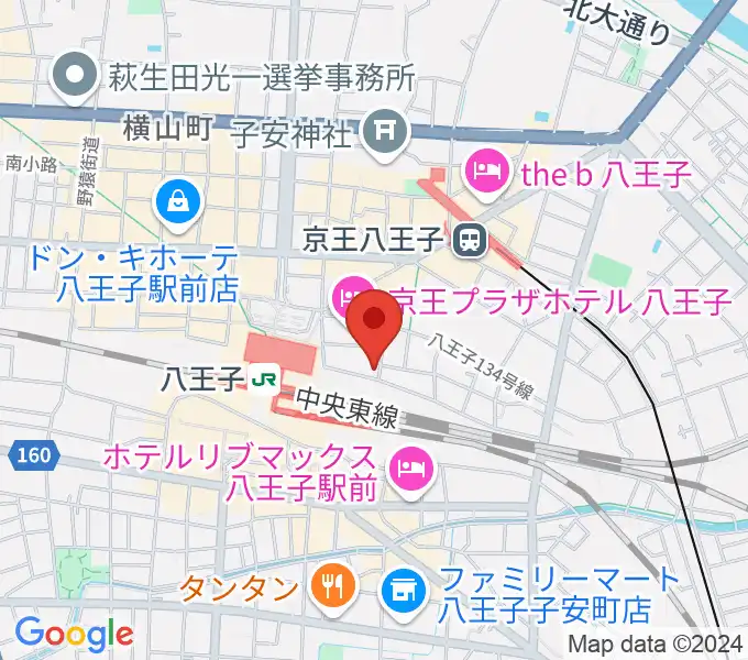 八王子音楽院JR校の地図