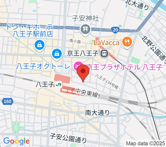 八王子音楽院JR校の地図