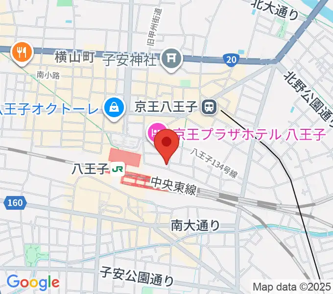 八王子音楽院JR校の地図