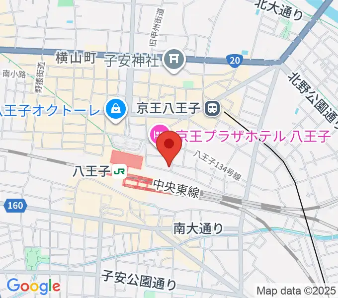 八王子音楽院JR校の地図