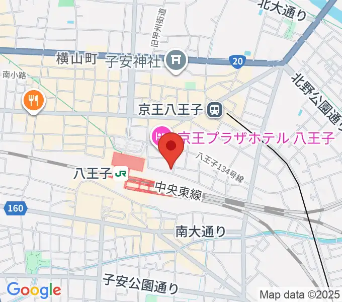 八王子音楽院JR校の地図