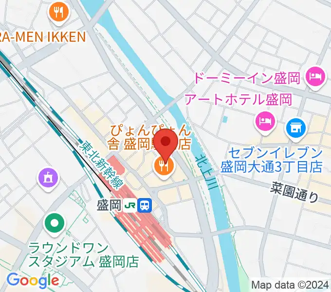 盛岡グローブの地図