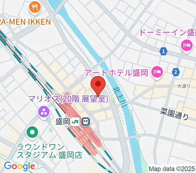 盛岡グローブの地図