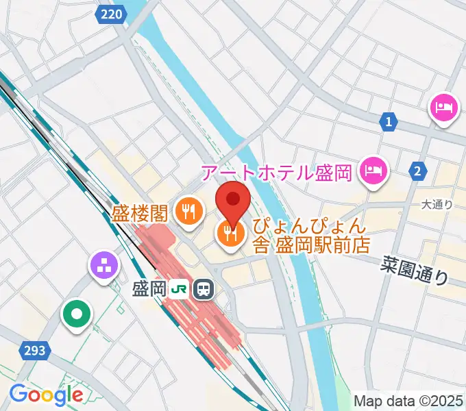 盛岡グローブの地図