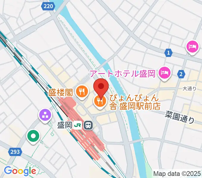 盛岡グローブの地図