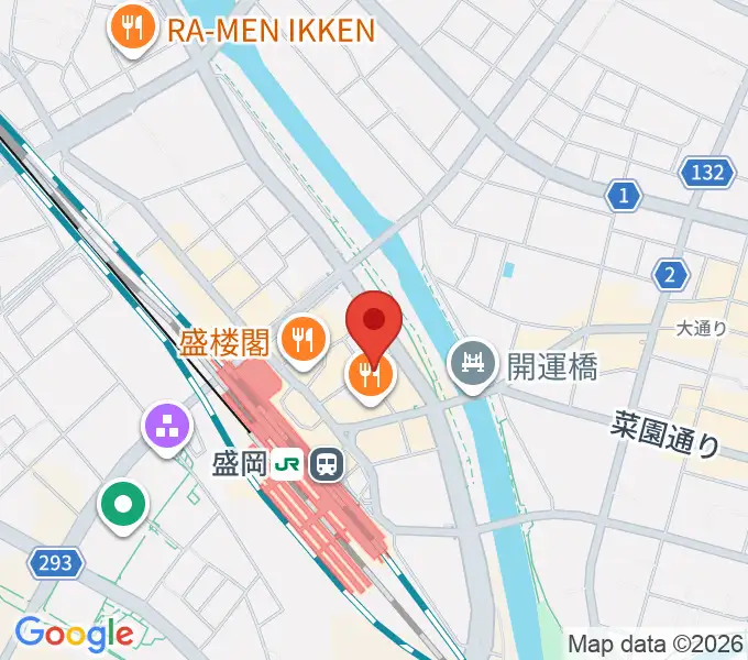 盛岡グローブの地図