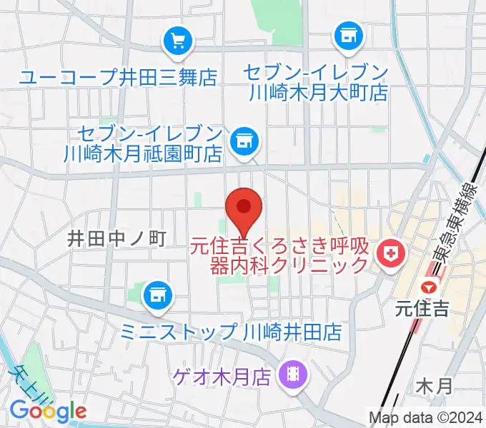 スミノ楽器店の地図