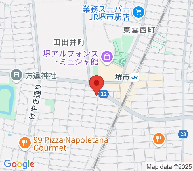 サムズ・レコード・ショップの地図