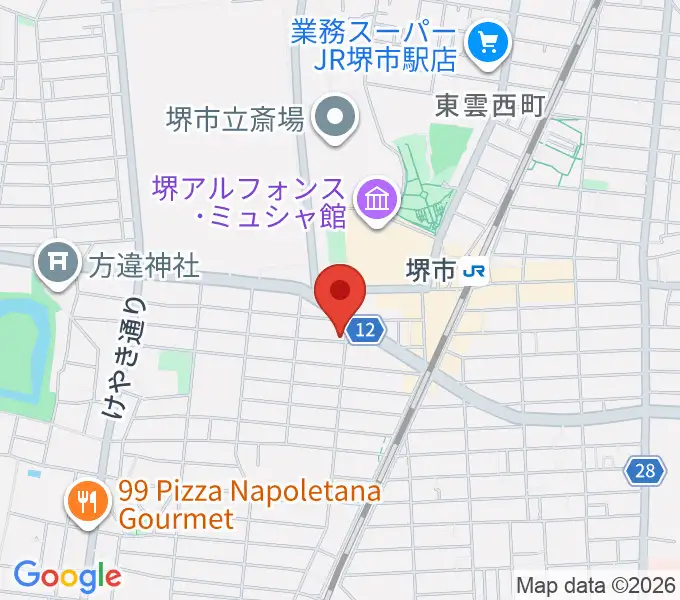 サムズ・レコード・ショップの地図