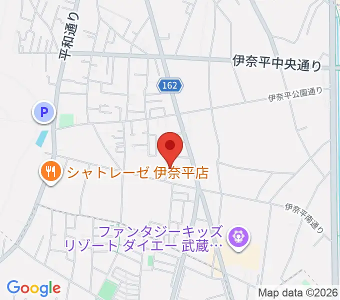 上條音楽教室の地図