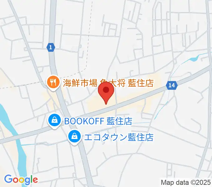 ゲオ藍住店の地図