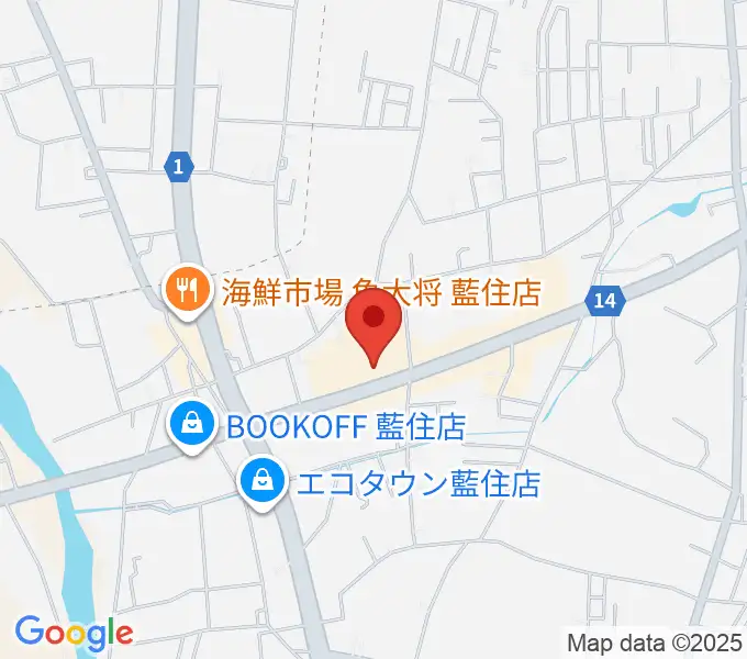 ゲオ藍住店の地図