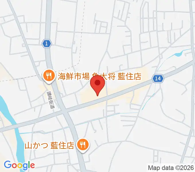 ゲオ藍住店の地図
