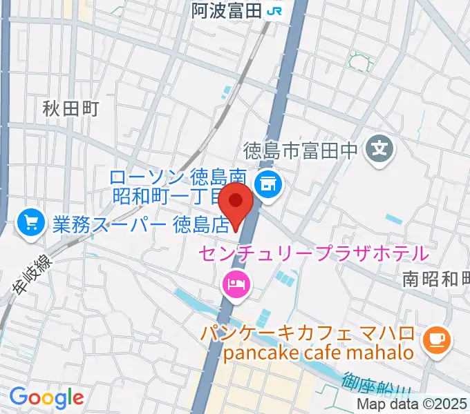 ゲオ徳島南昭和店の地図