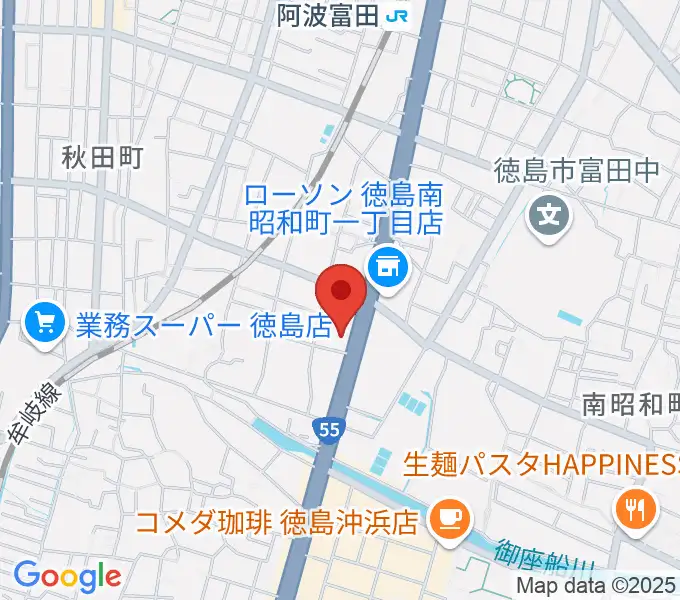 ゲオ徳島南昭和店の地図