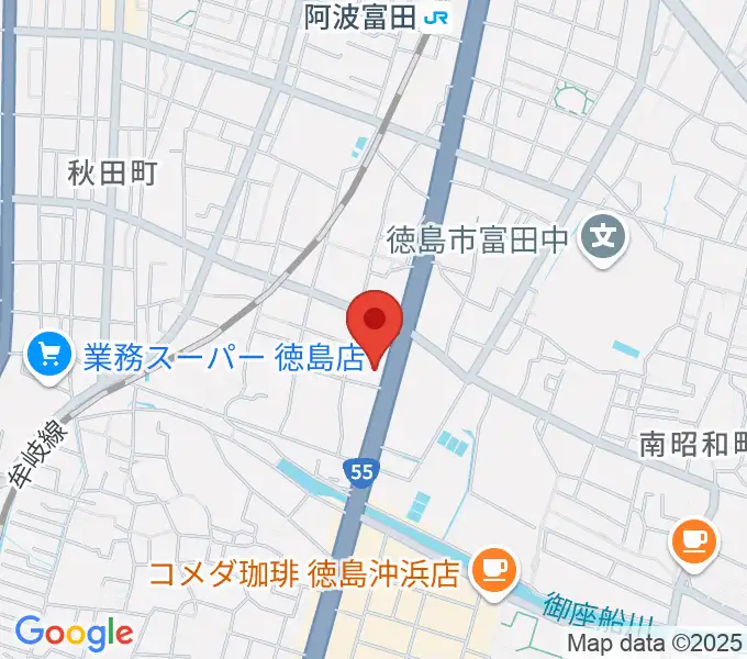 ゲオ徳島南昭和店の地図