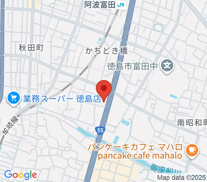 ゲオ徳島南昭和店の地図