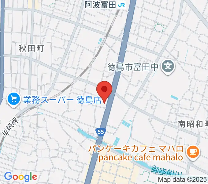 ゲオ徳島南昭和店の地図