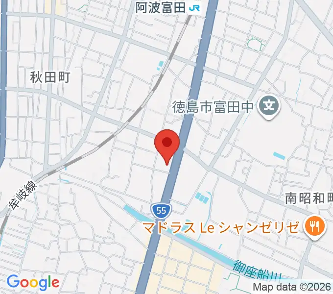 ゲオ徳島南昭和店の地図