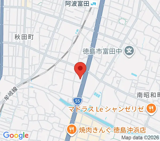 ゲオ徳島南昭和店の地図