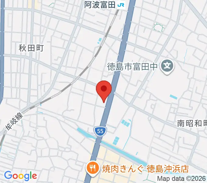 ゲオ徳島南昭和店の地図