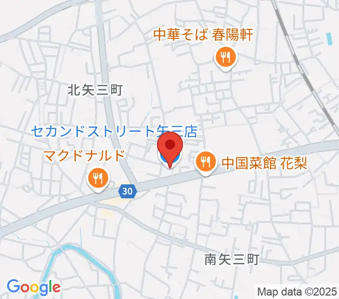 ゲオ徳島矢三店の地図