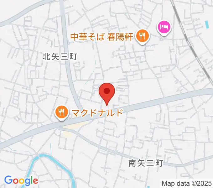 ゲオ徳島矢三店の地図