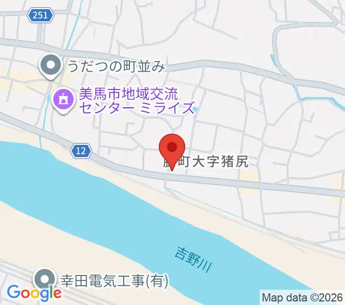 ゲオ脇町店の地図