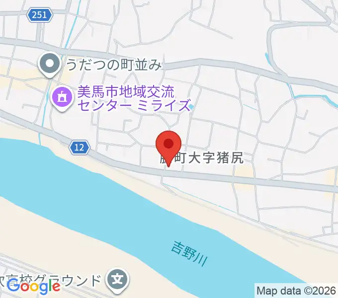 ゲオ脇町店の地図