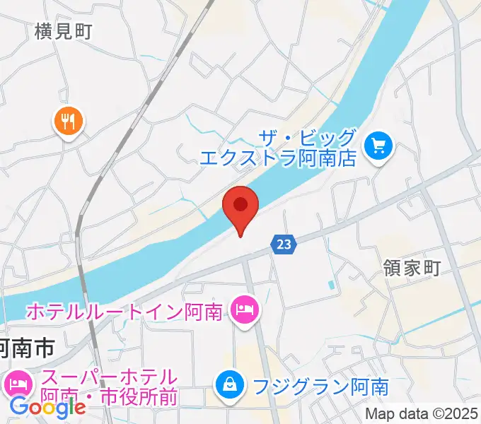 平惣ゲオ阿南センター店の地図