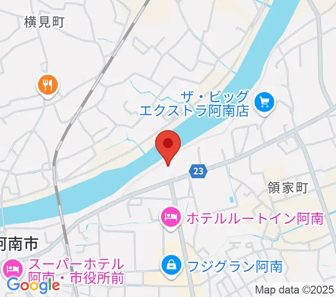 平惣ゲオ阿南センター店の地図