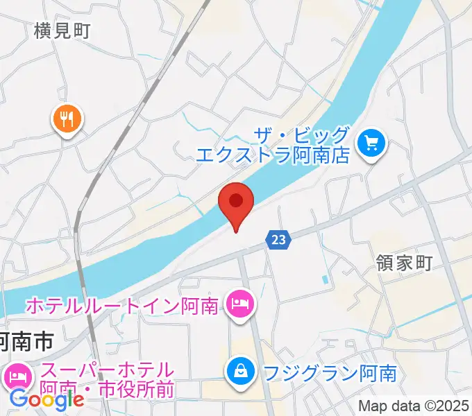 平惣ゲオ阿南センター店の地図