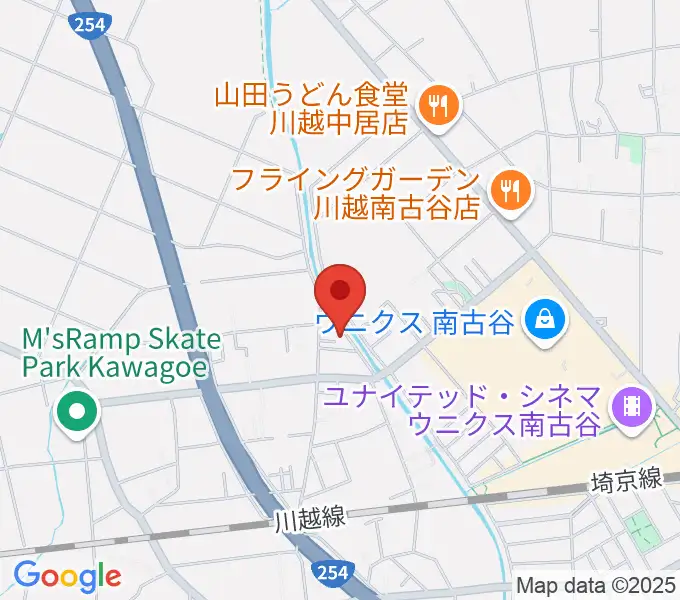Musica Rossaヴァイオリン教室の地図