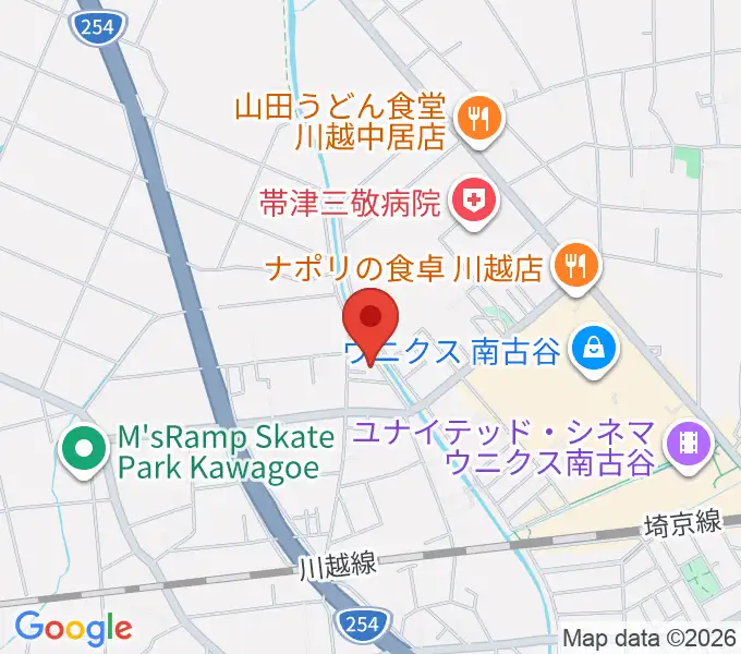 Musica Rossaヴァイオリン教室の地図
