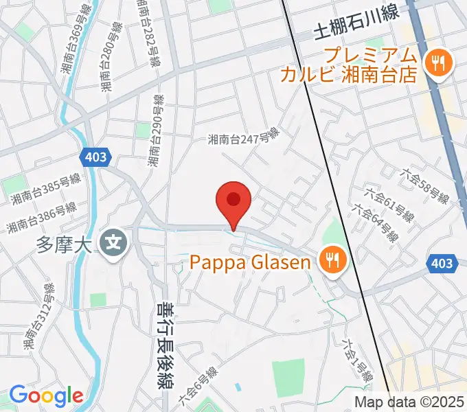 ギター・ウクレレ・ピアノ教室リトルアイランドの地図
