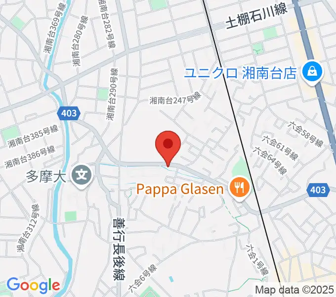 ギター・ウクレレ・ピアノ教室リトルアイランドの地図