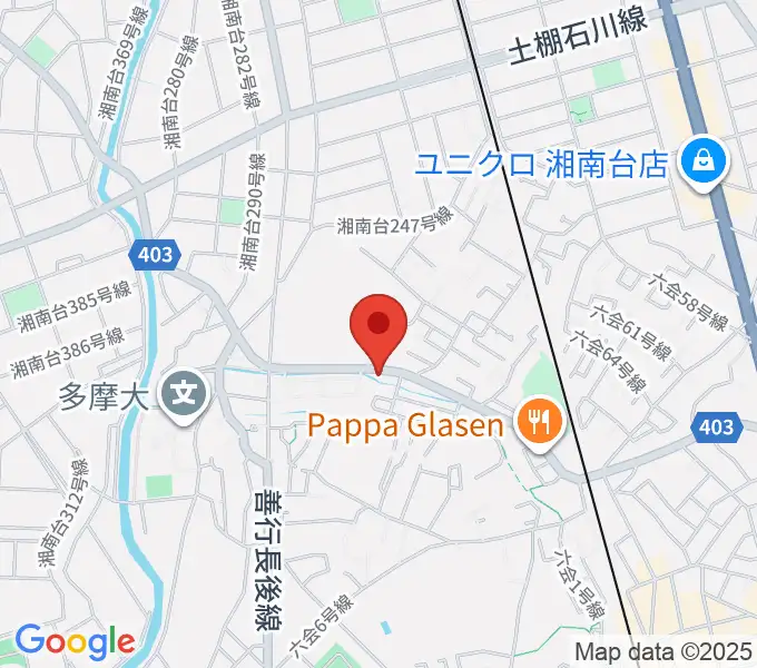 ギター・ウクレレ・ピアノ教室リトルアイランドの地図