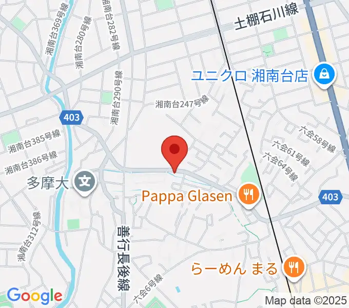 ギター・ウクレレ・ピアノ教室リトルアイランドの地図
